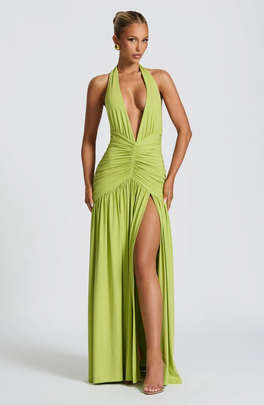MELANIA MAXI DRESS - LIME