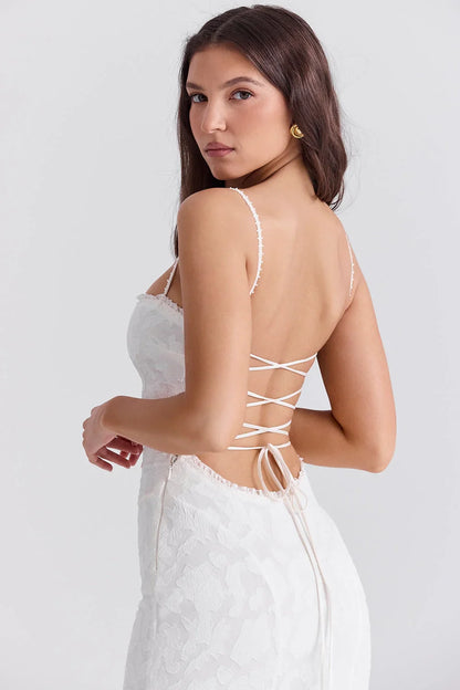 JUNIPER MAXI DRESS - WHITE