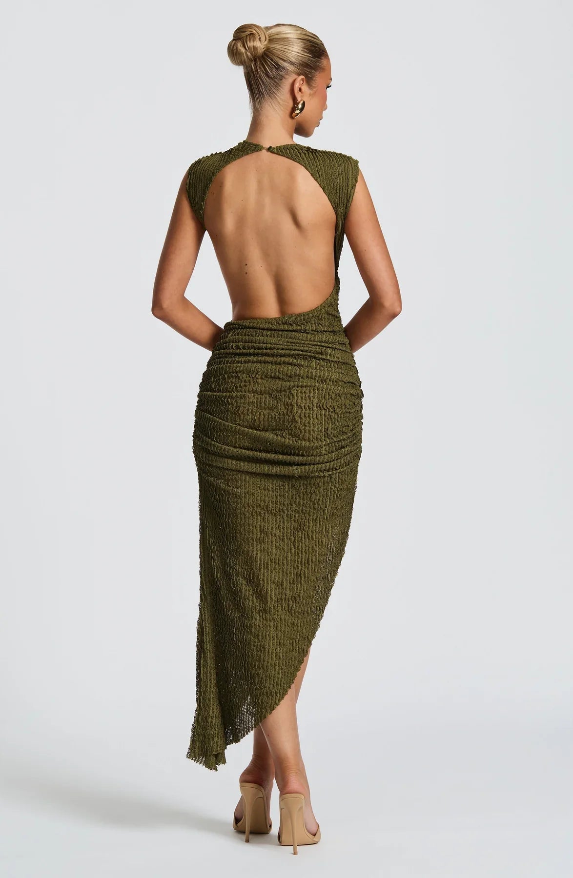 APHRODITE MIDI DRESS - KHAKI