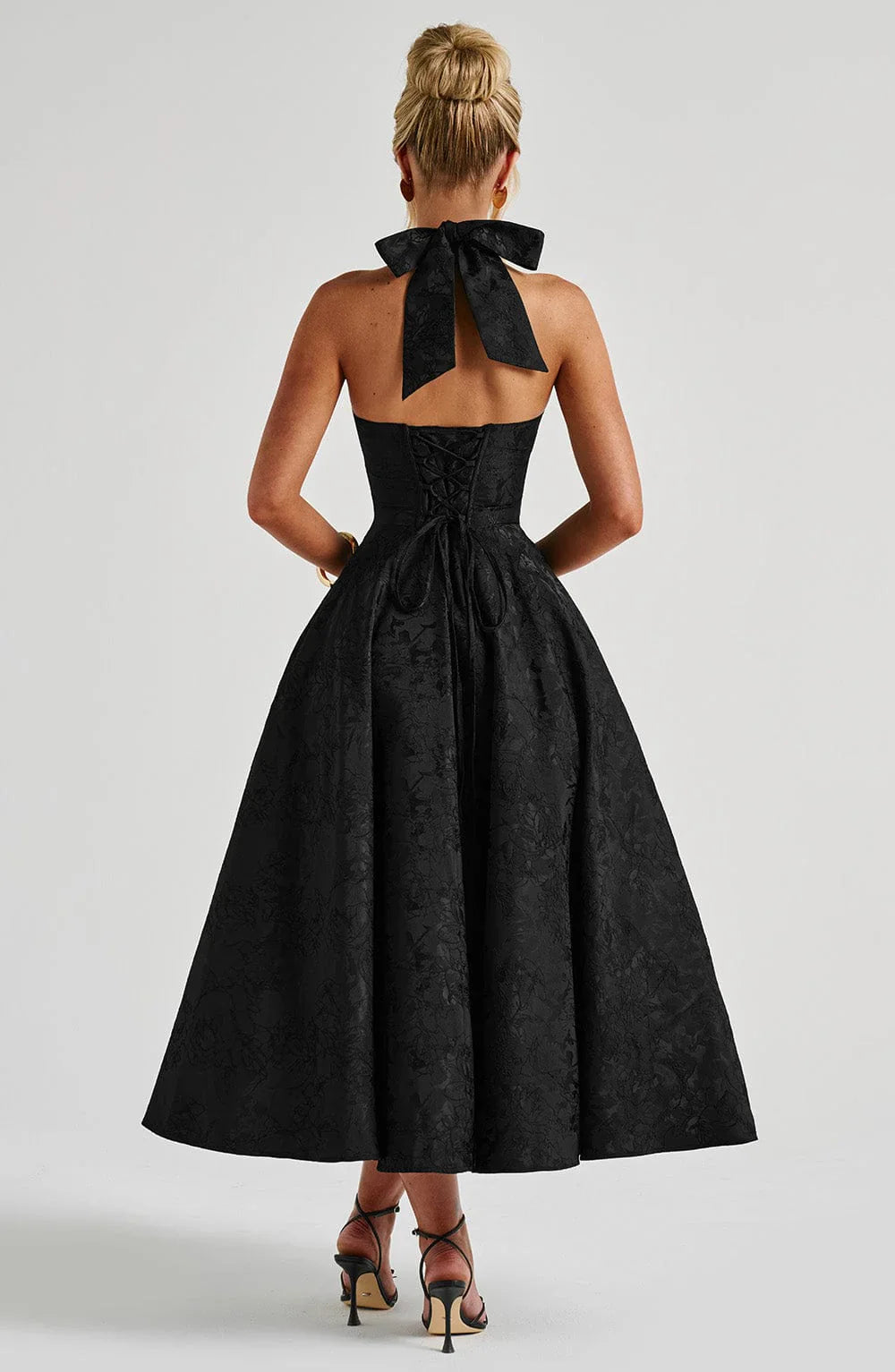 EFFIE MIDI DRESS - BLACK