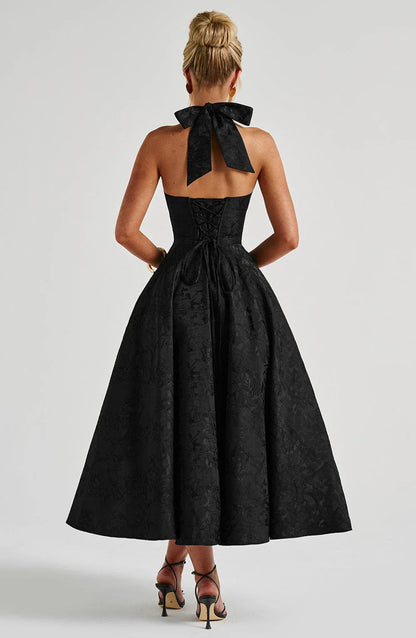 EFFIE MIDI DRESS - BLACK