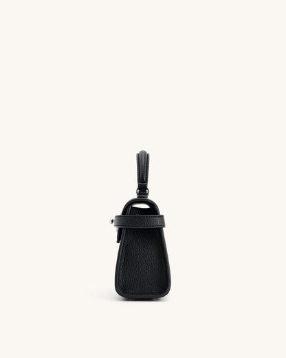 ELISE TOP HANDLE BAG - BLACK