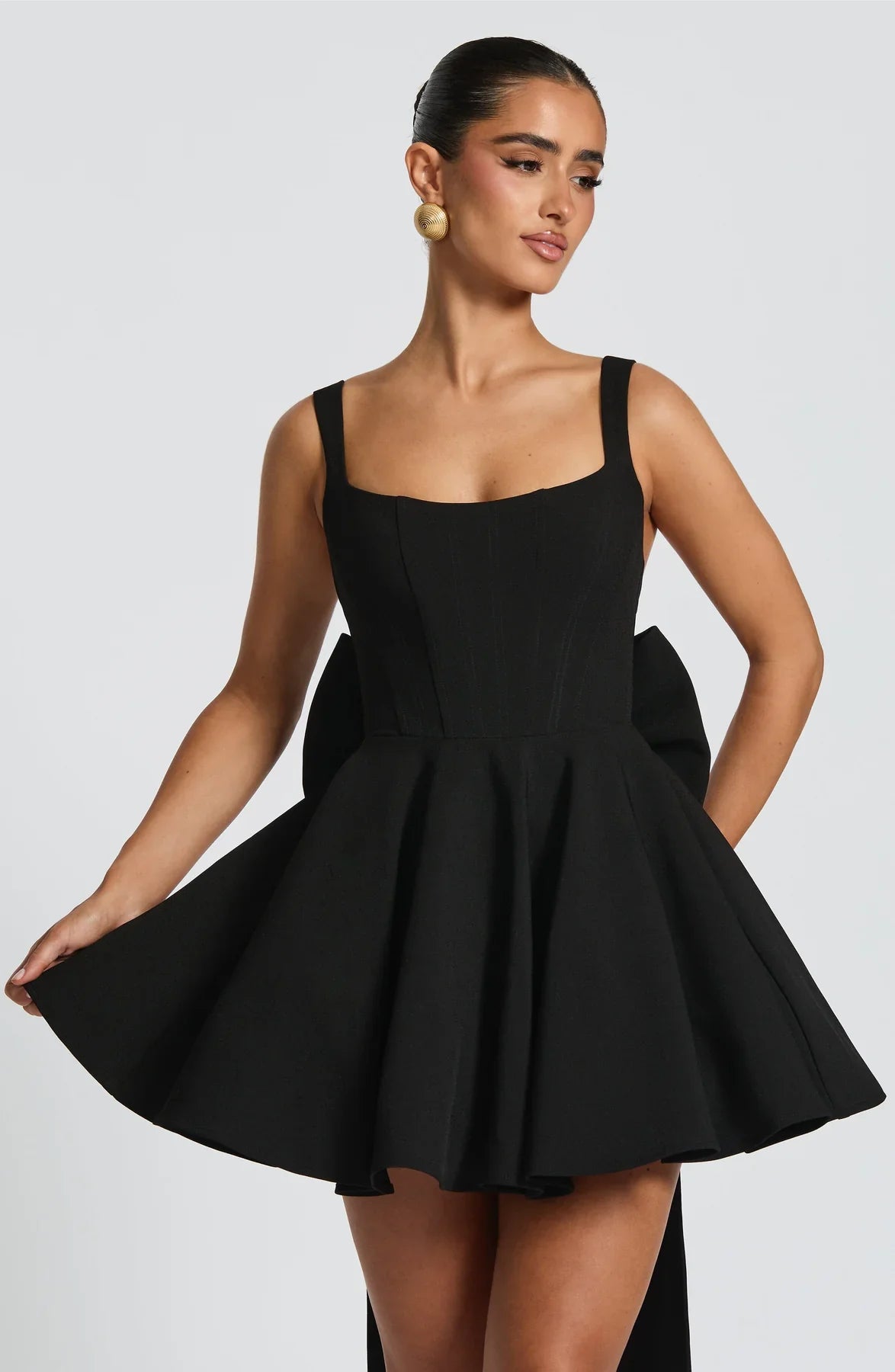 RUE MINI DRESS - BLACK