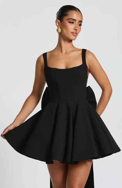 RUE MINI DRESS - BLACK