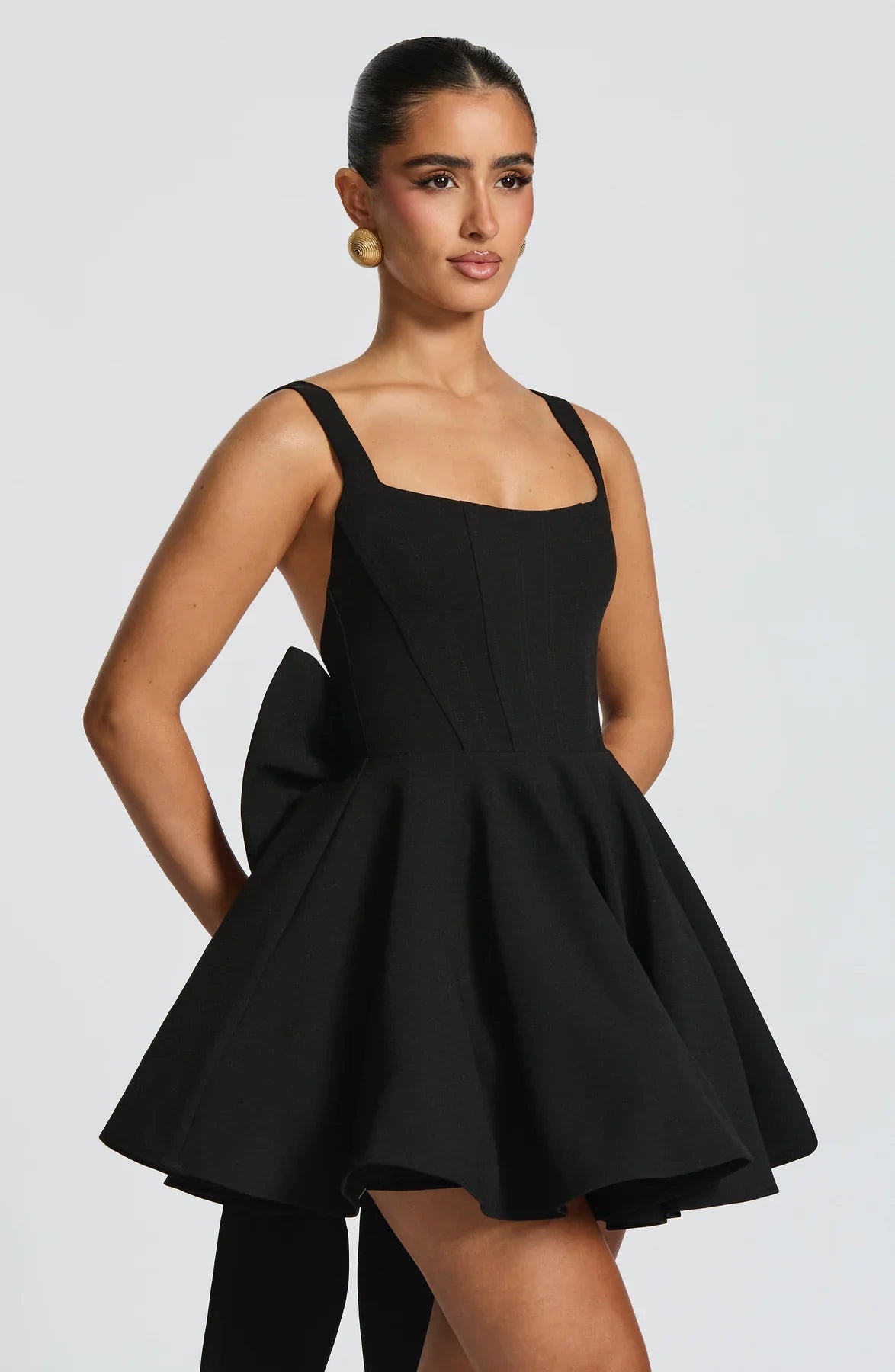 RUE MINI DRESS - BLACK