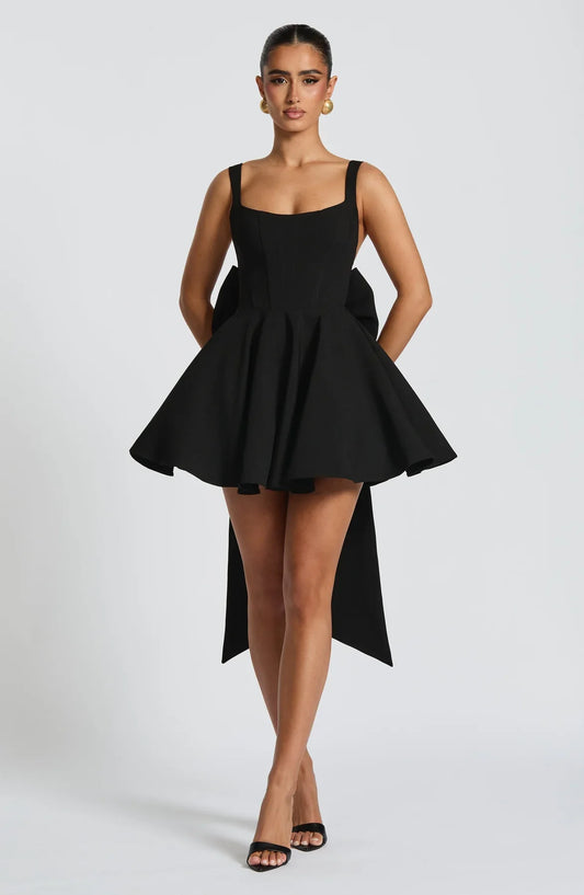 RUE MINI DRESS - BLACK
