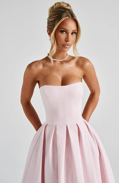 EDITH MIDI DRESS - PINK