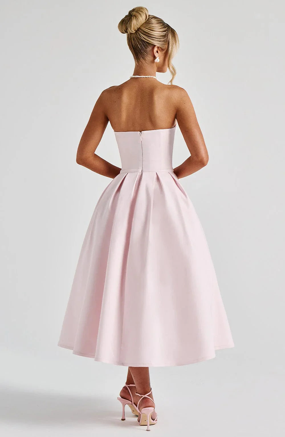 EDITH MIDI DRESS - PINK