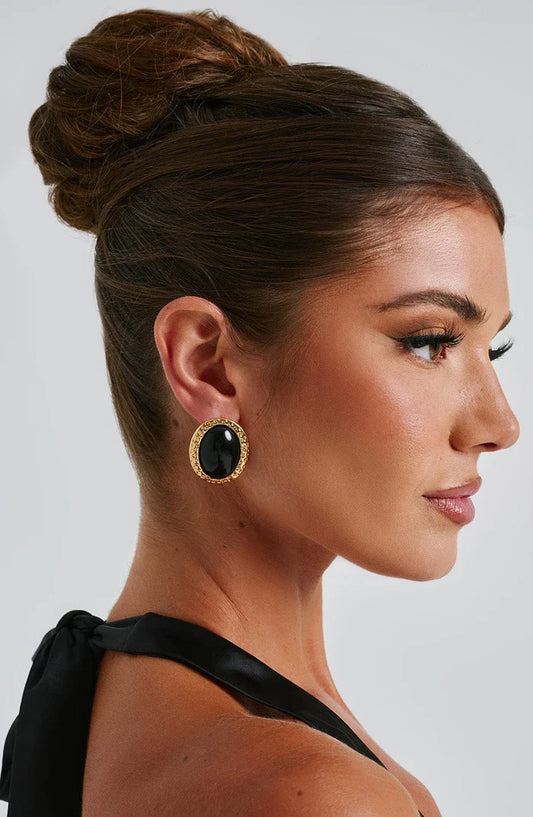 ELOISE EARRINGS - BLACK