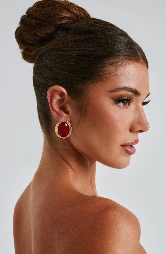 ELOISE EARRINGS - RED