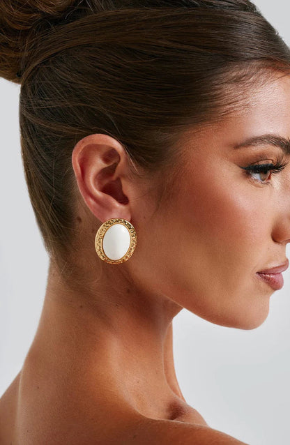 ELOISE EARRINGS - WHITE