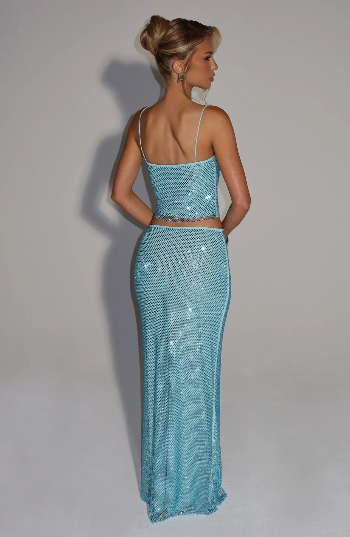 HALI MAXI SKIRT - AQUA
