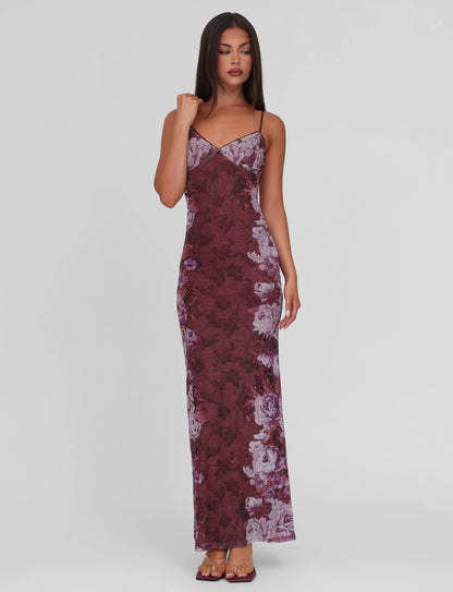 JULIANNA MAXI DRESS - MAROON