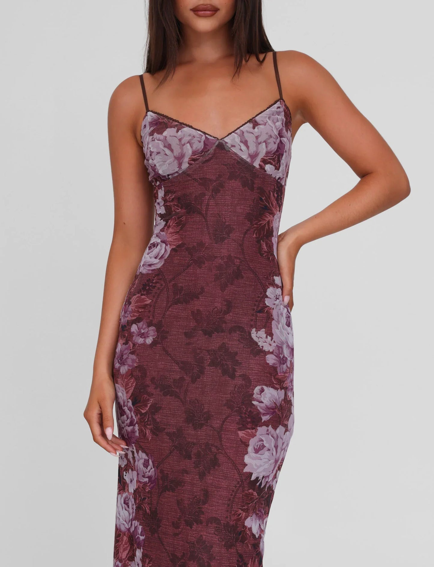 JULIANNA MAXI DRESS - MAROON