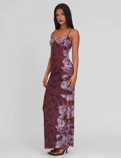 JULIANNA MAXI DRESS - MAROON