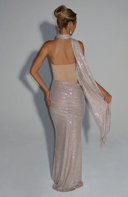 KAILANI MAXI DRESS - NUDE
