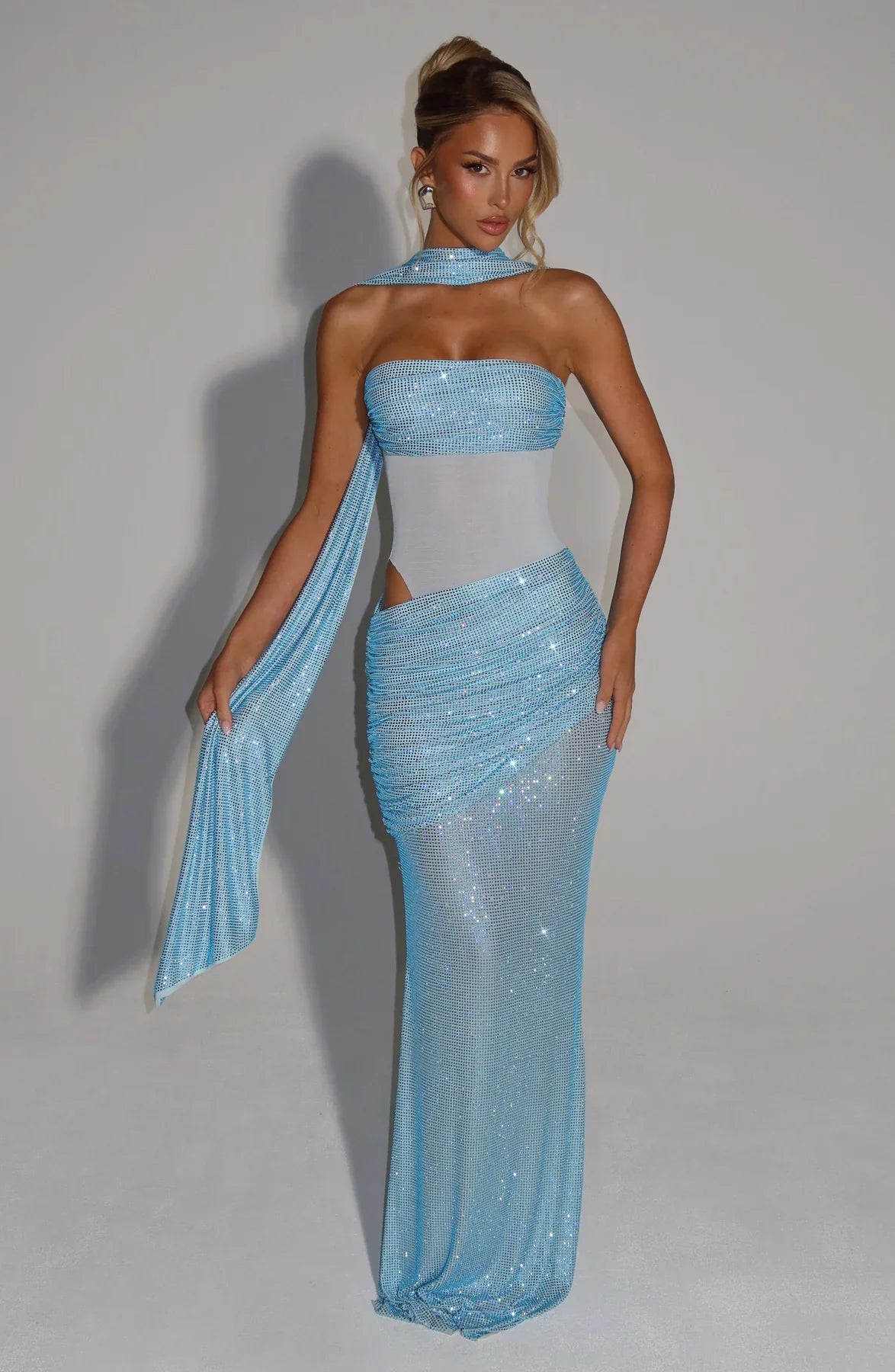 KAILANI MAXI DRESS - AQUA