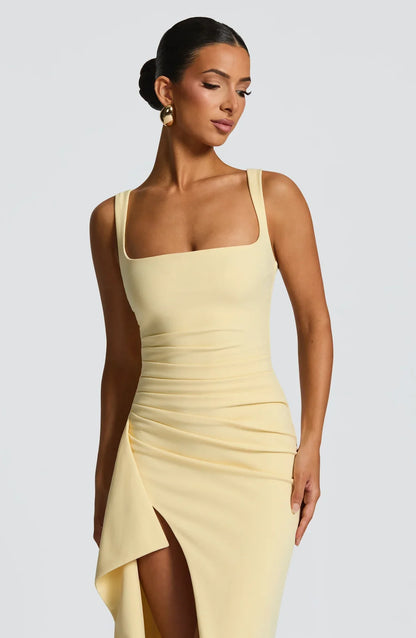 KATANA MAXI DRESS - YELLOW
