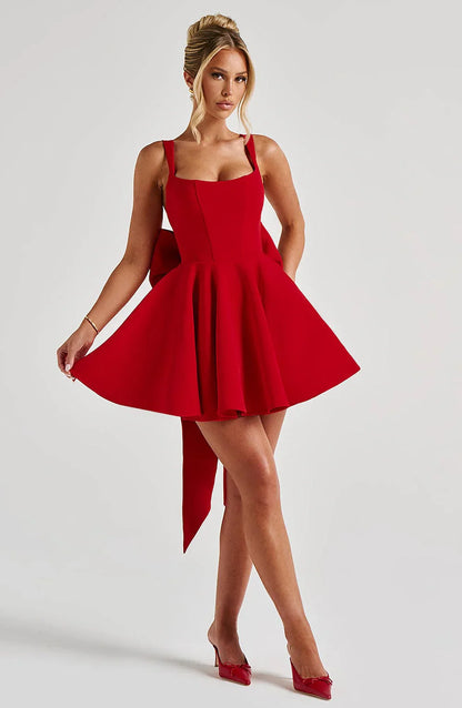 RUE MINI DRESS - RED