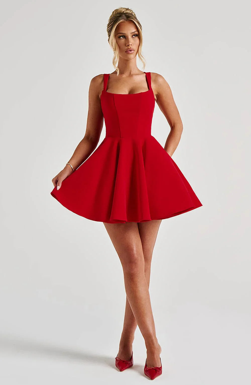 RUE MINI DRESS - RED