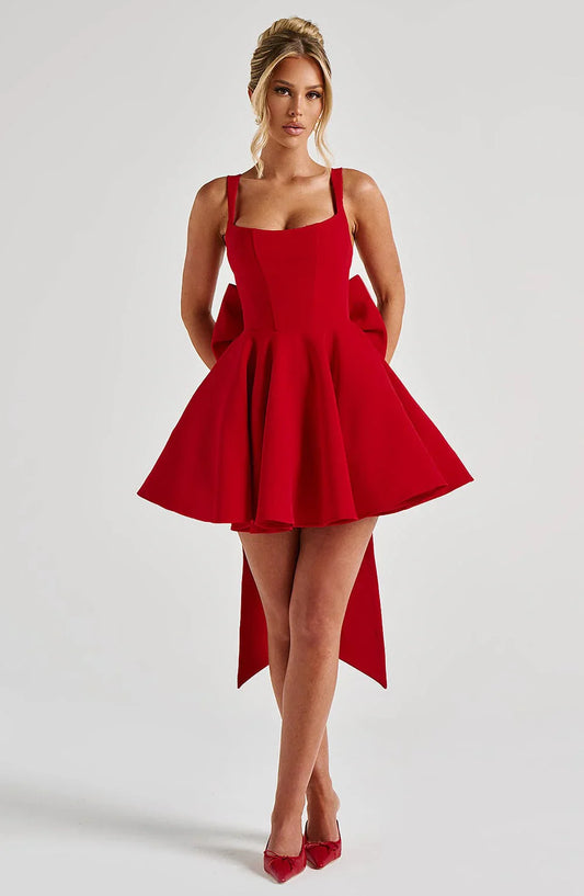 RUE MINI DRESS - RED
