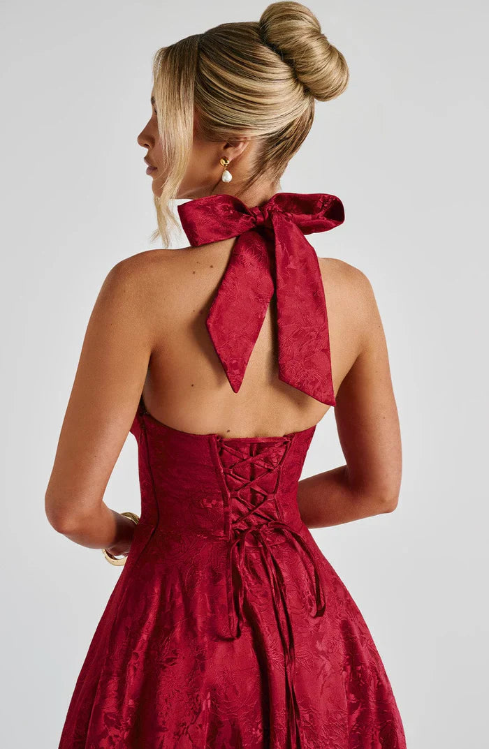 EFFIE MIDI DRESS - RED