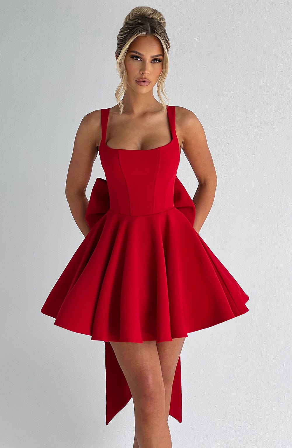 RUE MINI DRESS - RED