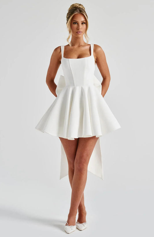 RUE MINI DRESS - WHITE