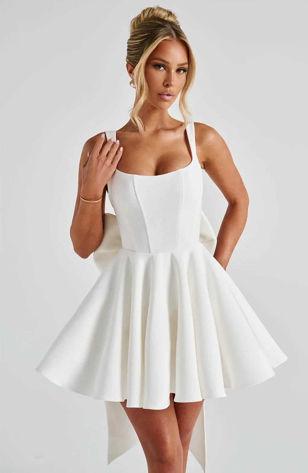 RUE MINI DRESS - WHITE