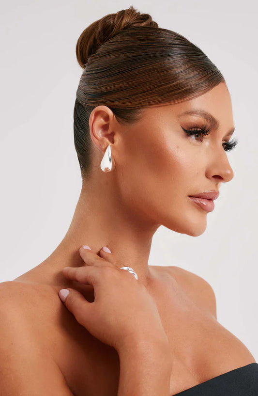 SMALL FAYTH EARRINGS - SILVER