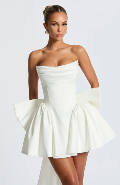 TRINITY MINI DRESS - WHITE