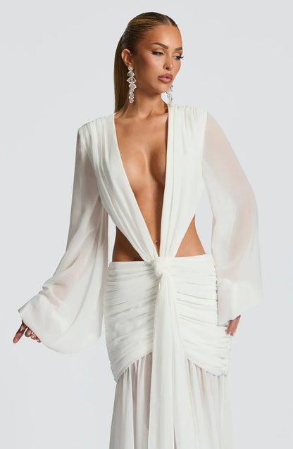 ANDRINA MAXI DRESS - WHITE