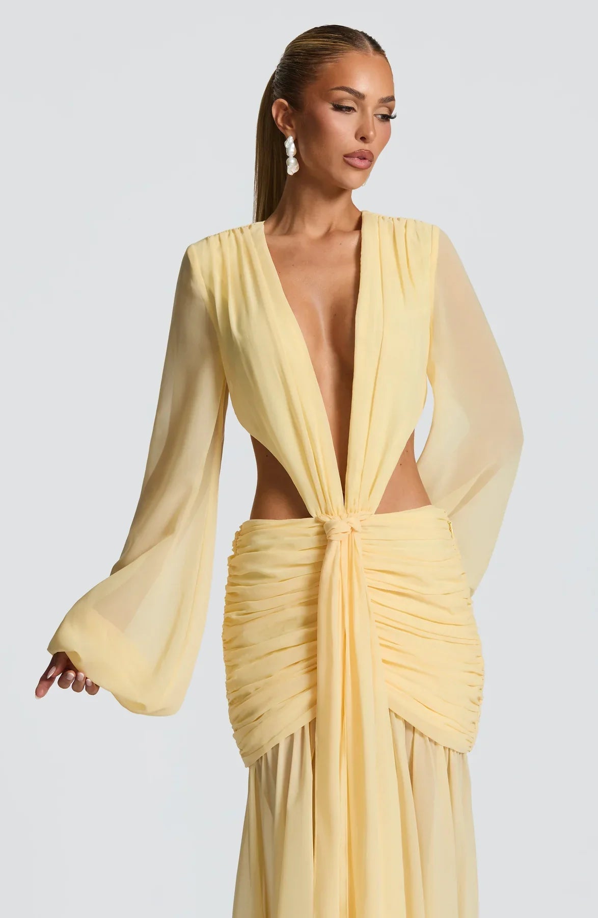 ANDRINA MAXI DRESS - YELLOW