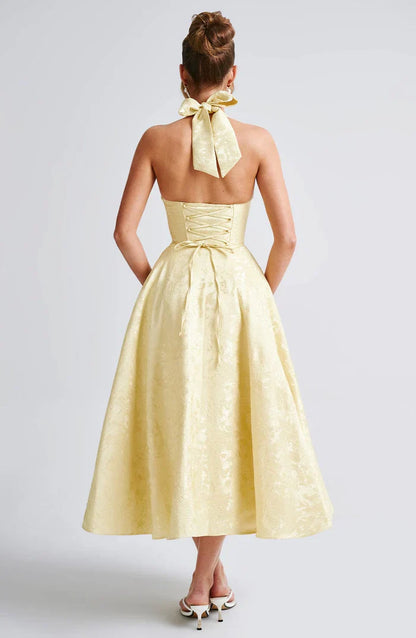 EFFIE MIDI DRESS - YELLOW