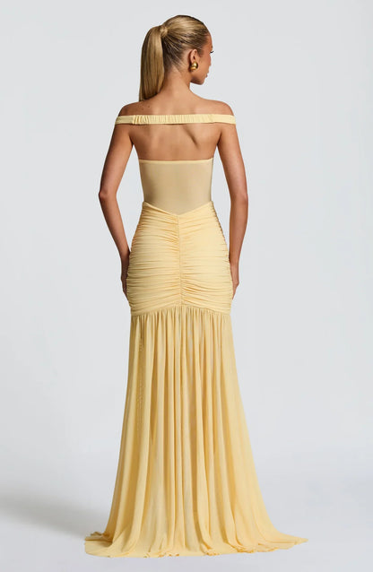 ALAIA MAXI DRESS - YELLOW